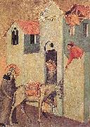 Pietro Lorenzetti Saint Humility Transports Bricks to the Monastery oil painting reproduction